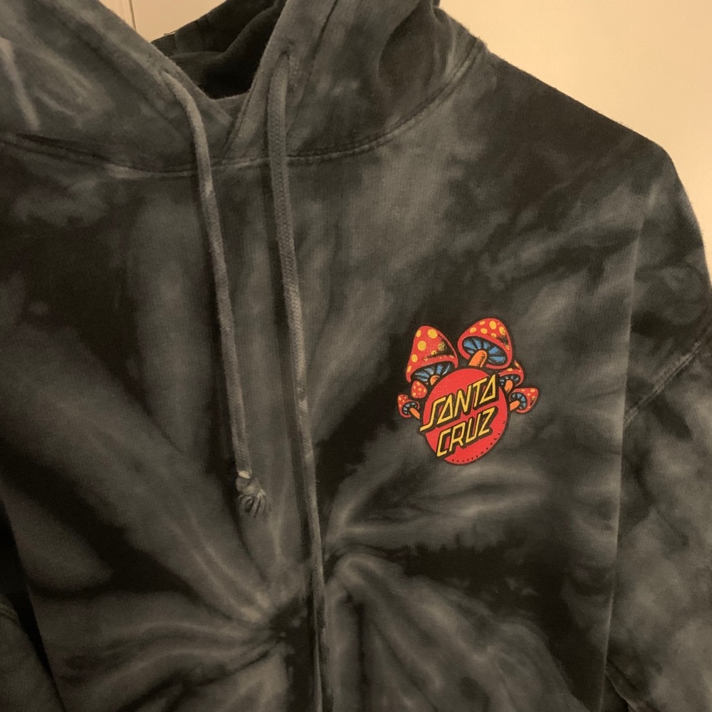 santa cruz tie dye hoodie